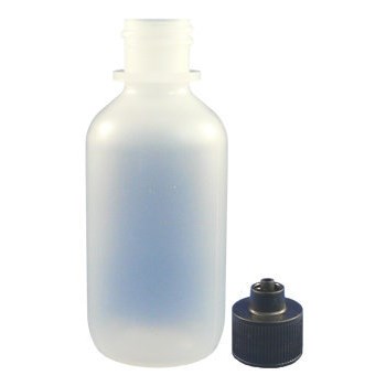 Jensen Global JG2.0BC - 2 oz Bottle & Luer Lock Cap - Black