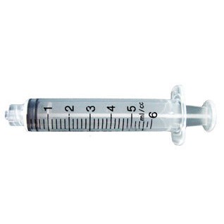 Jensen Global JG5CC-LL-50 - 5cc Luer Lock Syringe - 50/Bag