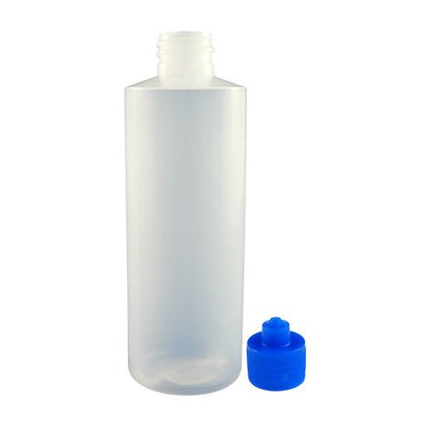 Jensen Global JG4.0BC-B - 4 oz Bottle & Luer Lock Cap - Blue