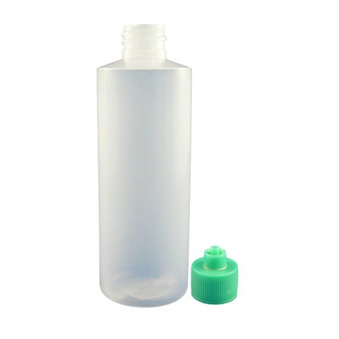 Jensen Global JG4.0BC-G - 4 oz Bottle & Luer Lock Cap - Green