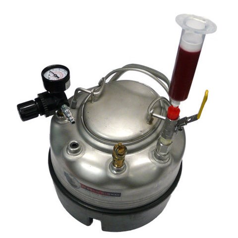 Jensen Global JGD1G-BV-SLS - 1 Gallon SS Tank w/Ball Valve Syringe Loading System