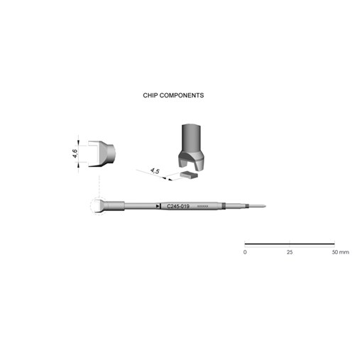 JBC Tools C245-019 - C245 Series Cartridge - SMD - 4.5 mm