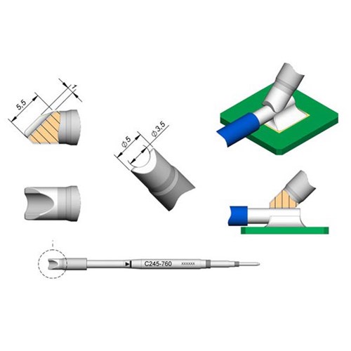 JBC Tools C245-760 - C245 Series Cartridge - Specialty Tip - 5 mm