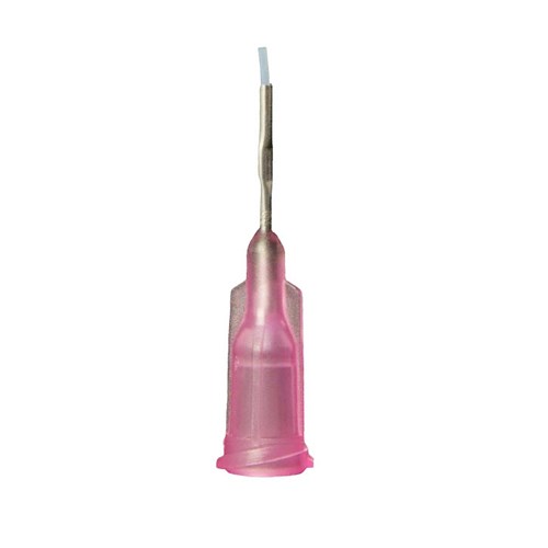 Jensen Global JG25-0.5HPTLX - 0.5" NT Series PTFE Lined 25-Gauge Needle - Pink - 50/Box