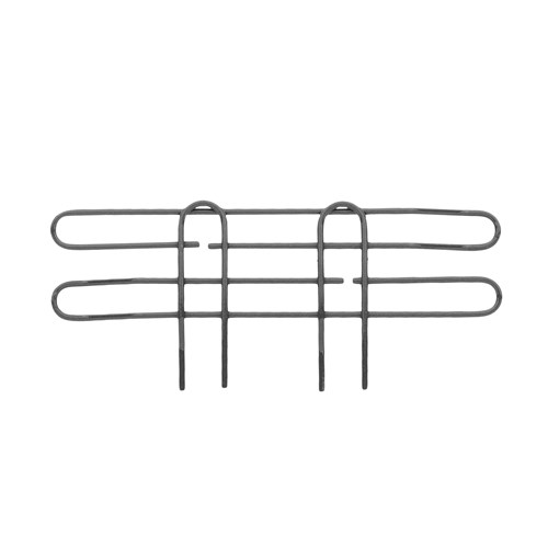 InterMetro Industries L14N-4-DSG Super Erecta 4" High Stackable Ledge for Wire Shelving - Smoked Glass - 14"