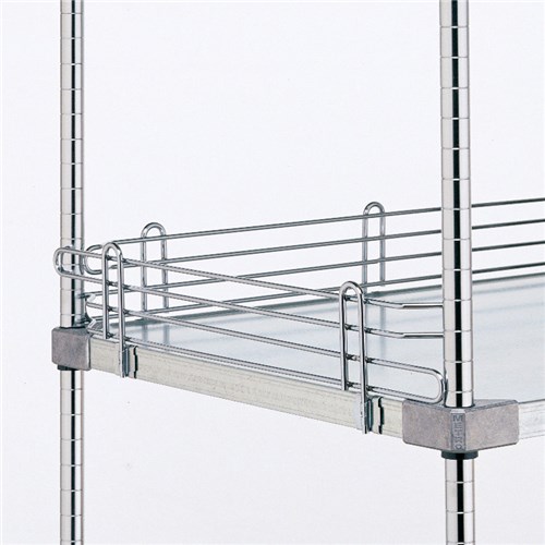 InterMetro Industries L14WC Super Erecta 4" High Ledge for Solid Shelving - Chrome - 14"