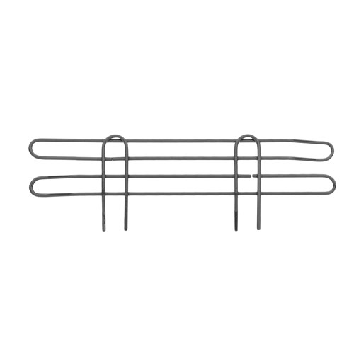 InterMetro Industries L18N-4-DSG Super Erecta 4" High Stackable Ledge for Wire Shelving - Smoked Glass - 18"