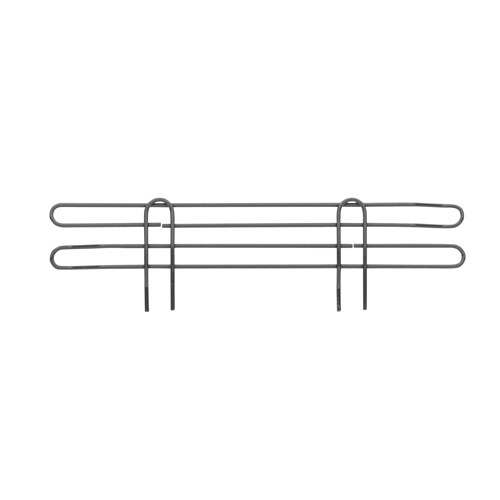 InterMetro Industries L21N-4-DSG Super Erecta 4" High Stackable Ledge for Wire Shelving - Smoked Glass - 21"