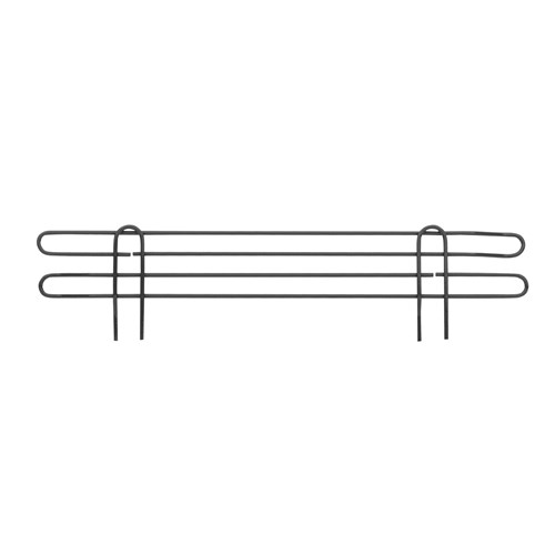 InterMetro Industries L24N-4BL Super Erecta 4" High Stackable Ledge for Wire Shelving - Black - 24"