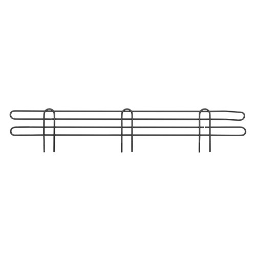 InterMetro Industries L30N-4BL Super Erecta 4" High Stackable Ledge for Wire Shelving - Black - 30"