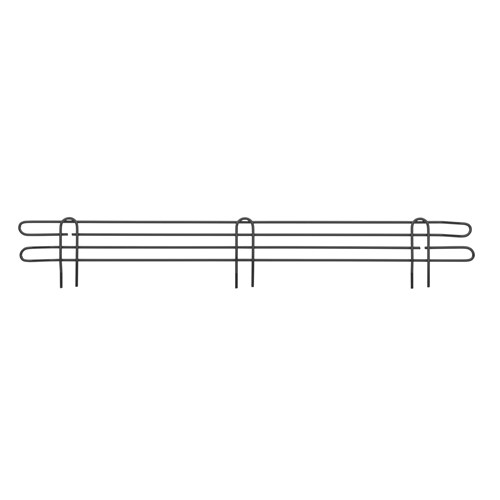 InterMetro Industries L36N-4BL Super Erecta 4" High Stackable Ledge for Wire Shelving - Black - 36"