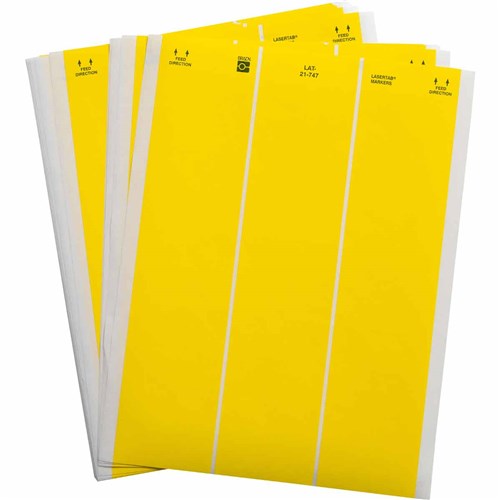 Brady LAT-21-747-1-YL Lasertab 2.5x1.0 Polyester Yellow 1k/pkg