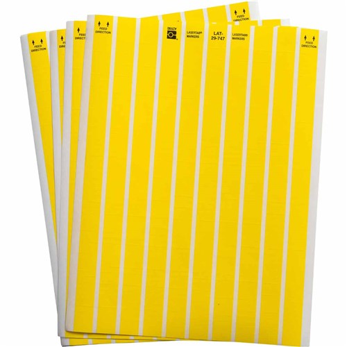 Brady LAT-29-747-10-YL Lasertab .65"x0.2" Yellow B747, Label 10,000/PK