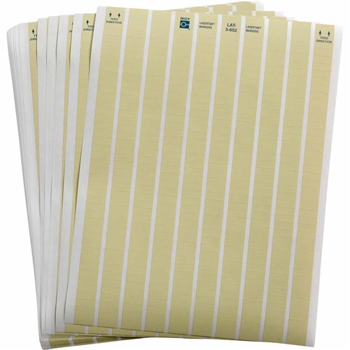 Brady LAT-3-652-10 LaserTab Labels 0.65" x 0.25" Polyimide Amber - 10K/Pkg