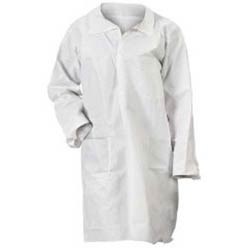 Keystone Safety LC3-WO-KG-3XL - KeyGuard (Microporous) Lab Coat - Snap Front - Open Wrists - Cleanroom Class 6 - 3X-Large - White - 30/Case