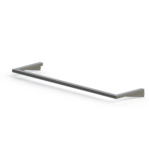 Gibo/Kodama LG48 - Gray Powdercoated Steel Overhead Light for 48" Workstation