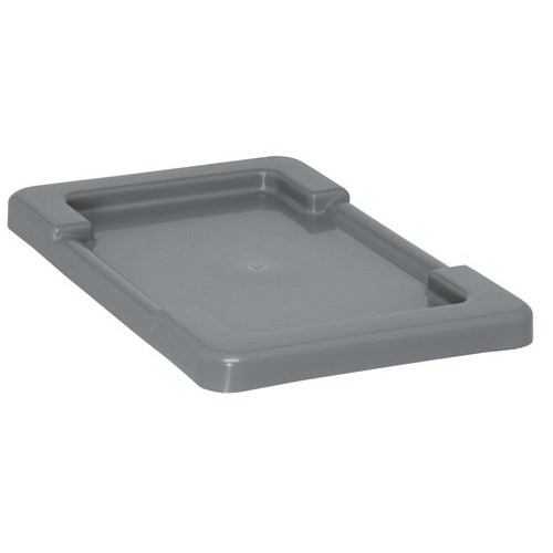 Quantum LID1711-GY Lid for Cross-Stack Tote Gray - 6/Pkg