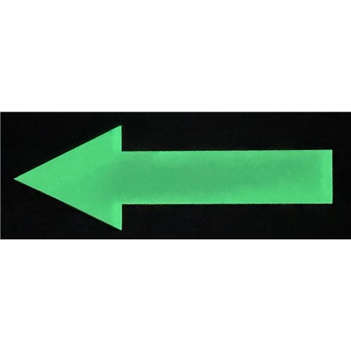 Ergomat LS-ARR-12-KIT-GLOW-T1 LeanStripe - GLOW - Arrow with no print - 12" x 4" x 2" - 20/PK