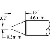 Metcal STTC-111 - STTC Series Soldering Tip - Conical - 0.02" (0.5mm)