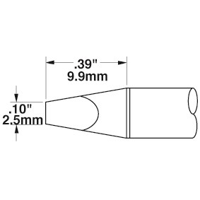 Metcal SSC-736A - SSC 700 Series Soldering Tip Cartridge - Chisel - 30° - 0.098" (2.5mm)