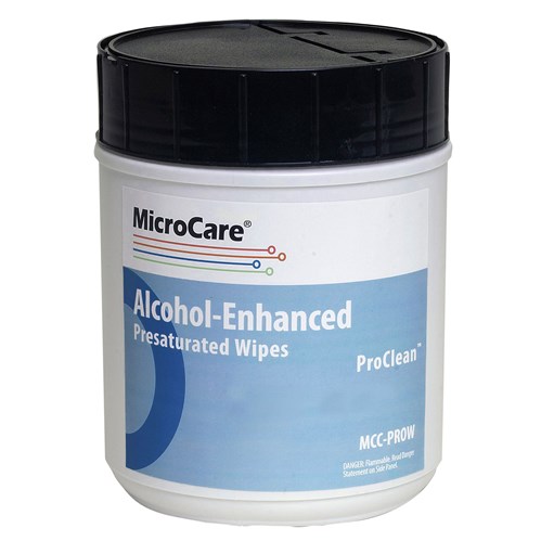 MicroCare MCC-PROW - ProClean™ Presatured Stencil Wipes - 30 oz - 100/Bucket