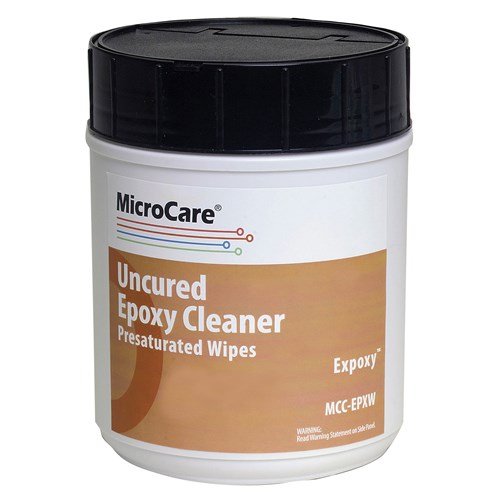 MicroCare MCC-EPXW - ExPoxy™ Remover Wipes - 8" x 5" - 100/Tub - 12/Case