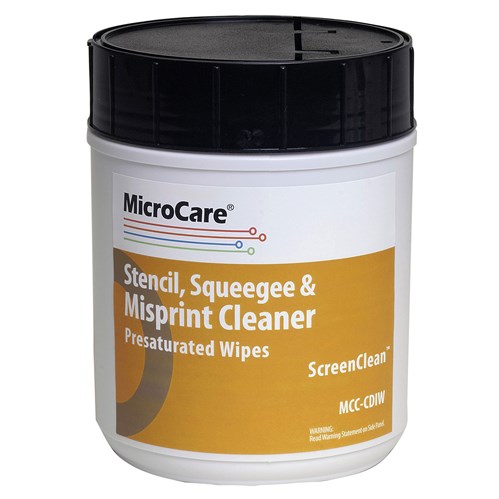 MicroCare MCC-CDIW - ScreenClean™ Ink Remover Wipe - 8" x 5" - 100/Tub