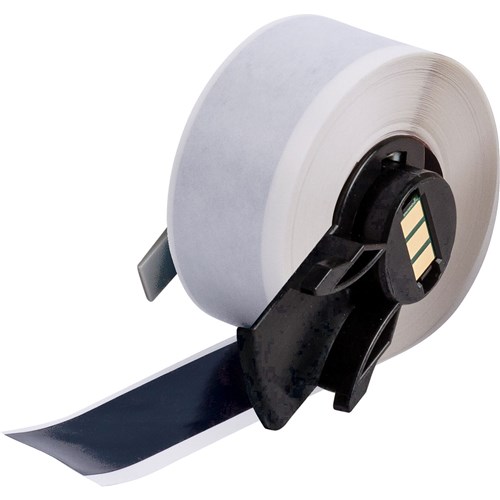 Brady M6C-1000-595-BK All Weather Permanent Adhesive Vinyl Label Tape  - 1" - Black