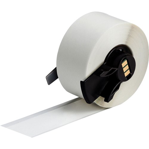 Brady M6C-1000-595-WT All Weather Permanent Adhesive Vinyl Label Tape for M6 M7 Printers - 1" x 50' - White