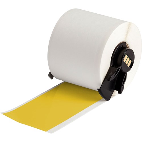 Brady M6C-2000-595-YL All Weather Permanent Adhesive Vinyl Label Tape for M6 M7 Printers - 2" x 50' - Yellow