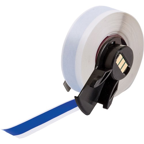 Brady M6C-500-595-BL All Weather Permanent Adhesive Vinyl Label Tape  - 0.5" - Blue