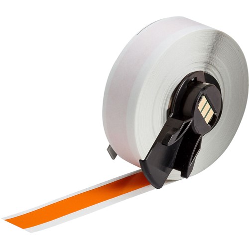 Brady M6C-500-595-OR All Weather Permanent Adhesive Vinyl Label Tape  - 0.5" - Orange