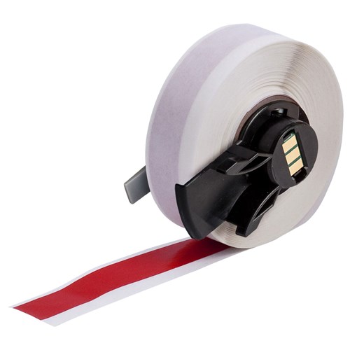 Brady M6C-500-595-RD All Weather Permanent Adhesive Vinyl Label Tape  - 0.5" - Red