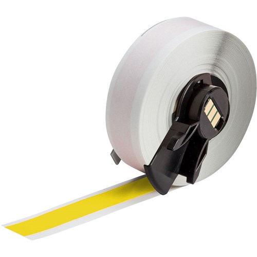 Brady M6C-500-595-YL All Weather Permanent Adhesive Vinyl Label Tape  - 0.5" Yellow