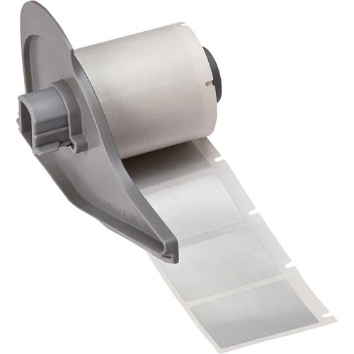 Brady M7-31-362 Tamper Resistant Metallized Vinyl Labels - 1" H x 1.5" W - Silver - 250/RL