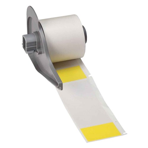 Brady M7-33-427-YL Self-Laminating Vinyl Wrap Around Wire and Cable Labels for M7 Printers - 4" x 1.5"