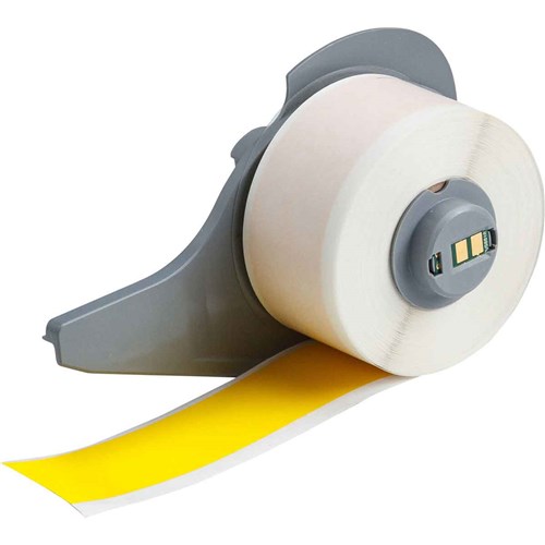 Brady M7C-1000-472-YL High Temp Flame Retardant Polyimide Wrap Around Wire and Cable Label Tape for M7 Printers - 1" x 50'