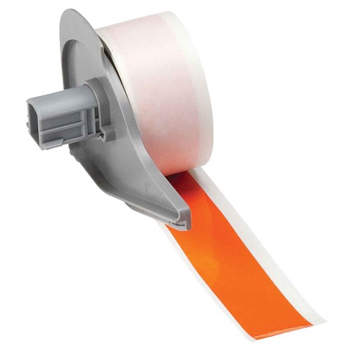 Brady M7C-1000-595-OR All Weather Permanent Adhesive Vinyl Label Tape for M7 Printers - 1" x 50' - Orange