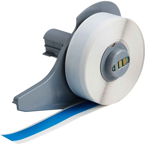 Brady M7C-500-595-LB All Weather Permanent Adhesive Vinyl Label Tape for M7 Printers - 0.5" x 50' - Light Blue