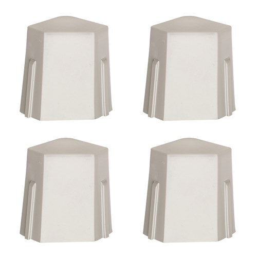 InterMetro Industries M9997-4 Corner Adapters for MetroMax i Industrial Plastic Shelving - Bag of 4