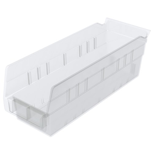 InterMetro Industries MB30120CLN Nesting Shelf Bin - Clear - 11.6" x 4.12" x 4"