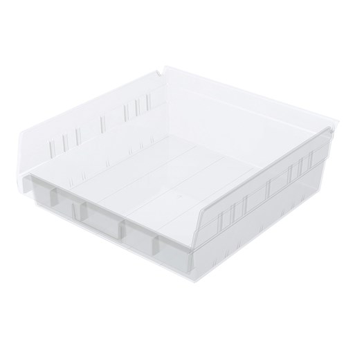 InterMetro Industries MB30170CLN Nesting Shelf Bin - Clear - 11.6" x 11.12" x 4"