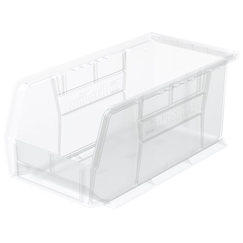 InterMetro Industries MB30230CLSH Stacking/Hanging Supply Bin - Clear - 10.8" x 5.5" x 5"