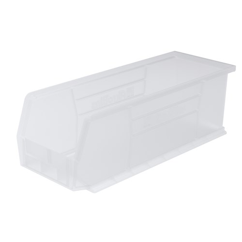 InterMetro Industries MB30234CLSH Stacking/Hanging Supply Bin - Clear - 14.75" x 5.5" x 5"