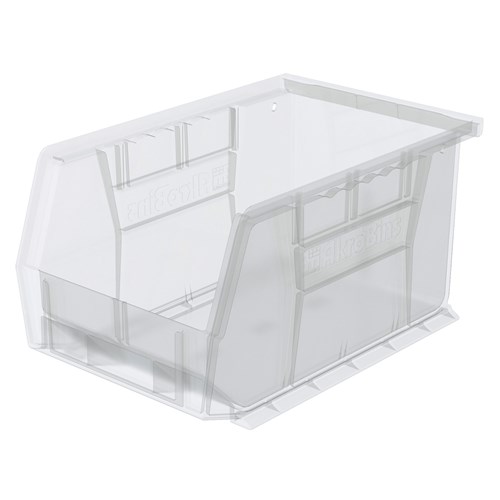 InterMetro Industries MB30237CLSH Stacking/Hanging Supply Bin - Clear - 9.25" x 6" x 5"