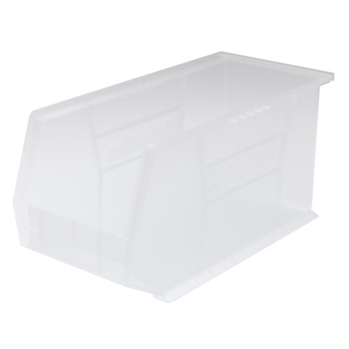 InterMetro Industries MB30265CLSH Stacking/Hanging Supply Bin - Clear - 18" x 8.25" x 9"