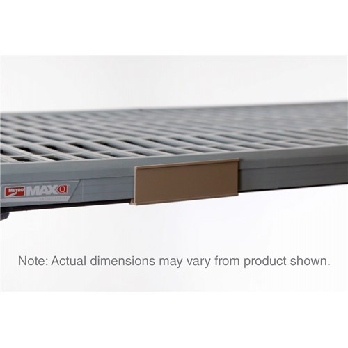 InterMetro Industries MQ04LH Label Holder for Super Erecta Pro and MetroMax Q Industrial Plastic Shelving - Tan - 4" L