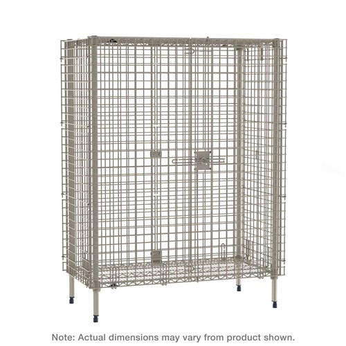 InterMetro Industries MQSEC53E MetroMax Stationary Security Shelving Unit - 26.9375" x 38.875" x 66.1875"