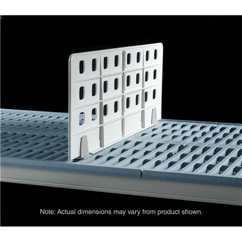 InterMetro Industries MUD18-8 Light Duty Shelf Divider for Industrial Wire and Plastic Grid Shelving for open grid shelves - 18" L x 8" H