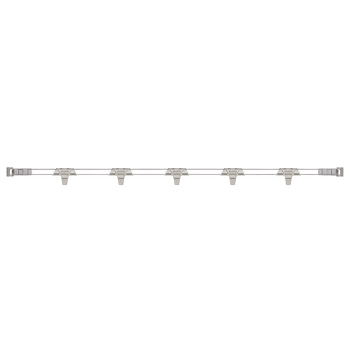 InterMetro Industries MXL72-2S Stackable Shelf Ledge (Side) for MetroMax i Industrial Plastic Shelving - 72" L x 2" H